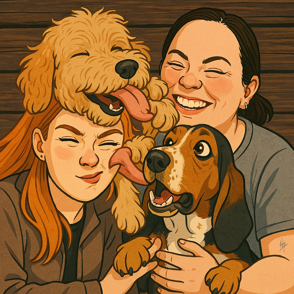 Bella och Elin illustration